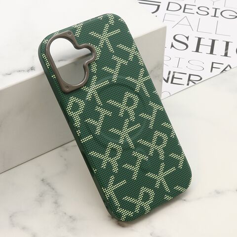 Zastitna maska (futrola) MONOGRAM MagSafe - iPhone 17 zelena (MS).