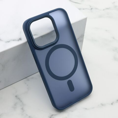 Zastitna maska (futrola) SILKY MAGSAFE II - iPhone 15 Pro (6.1) plava (MS).