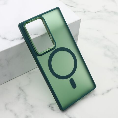 Zastitna maska (futrola) SILKY MAGSAFE II - Samsung Galaxy S23 Ultra zelena (MS).