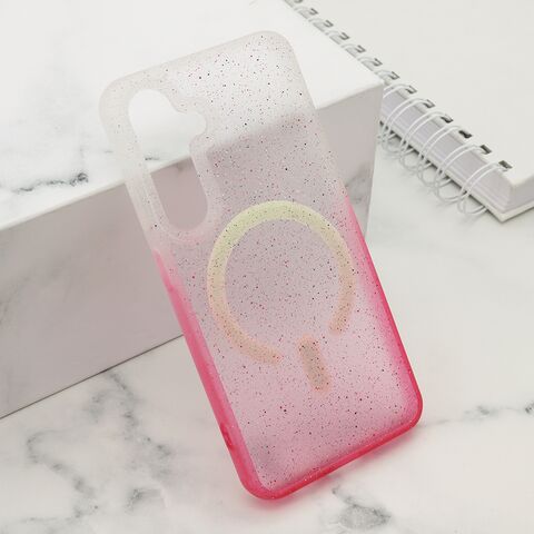 Zastitna maska (futrola) Starlight MagSafe - Samsung S931 Galaxy S25 5G roze (MS).