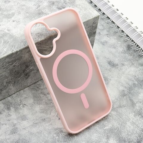 Zastitna maska (futrola) SILKY MagSafe mat - iPhone 17 roze (MS).