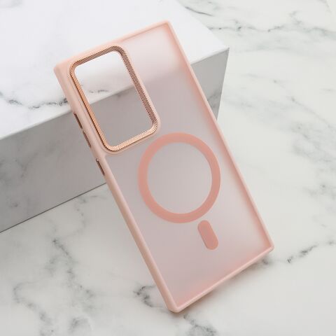 Zastitna maska (futrola) SILKY MAGSAFE II - Samsung Galaxy S23 Ultra roze (MS).