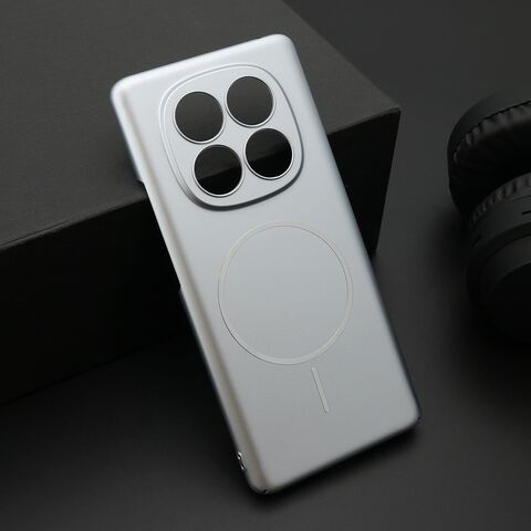 Zastitna maska (futrola) PURE mat MagSafe - Xiaomi Redmi Note 14 Pro 4G (Global) srebrna (MS).