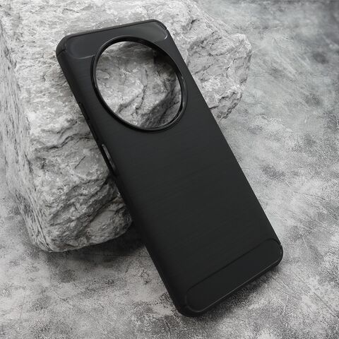 Zastitna silikonska maska (futrola) BRUSHED - Xiaomi Redmi 14C/Redmi A4 crna (MS).