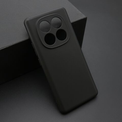 Zastitna ultra tanka (skin) maska / futrola KOLOR - Xiaomi Redmi Note 14 Pro 5G crna (MS).