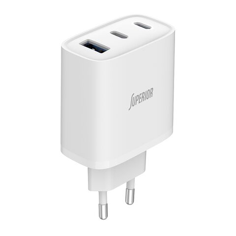 Kuciste punjaca Superior SU-6505ACCL 65W GaN Fast PD + USB belo (MS).