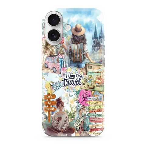 Zastitna ultra tanka (skin) maska / futrola PRINT CLEAR - iPhone 16 (6.1) SP031 (MS).