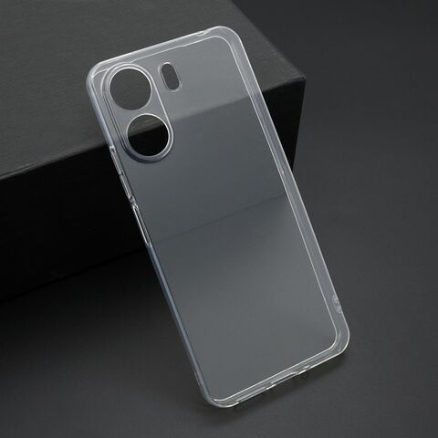 Zastitna ultra tanka (skin) maska / futrola PROTECT - Xiaomi Redmi 13C/Poco C65 providna (bela) (MS).