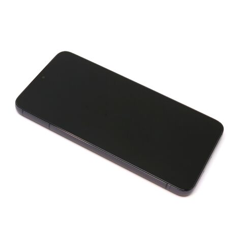 LCD displej (ekran) - Samsung Galaxy S22 5G + Touch screen + okvir crni SOFT OLED (MS).