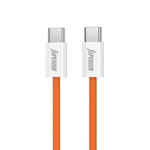 USB data kabl Superior SU-K1025 Type C na Type C 60W 1m naranddz?asti (MS).