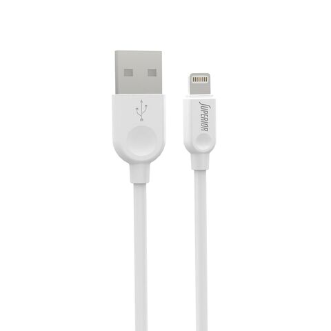 USB data kabl Comicell Superior CO-BX14 2.4A Lightning 2m beli (MS).