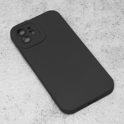 Zastitna maska (futrola) Silikon Pro Camera - iPhone 12 6.1 crna.
