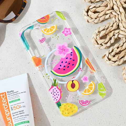Zastitna maska (futrola) print Magsafe - Samsung S911B Galaxy S23 Summer Fruits.