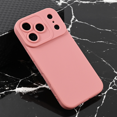 Zastitna maska (futrola) Teracell Giulietta - iPhone 17 Pro/18 Pro 6.3 mat tamno roze.