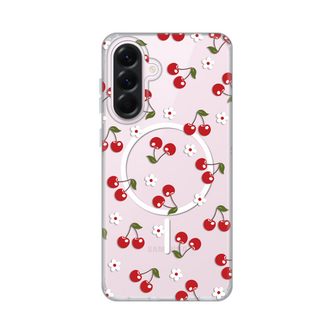 Zastitna maska (futrola) print Magsafe - Samsung A566 Galaxy A56 Cute Cherries.