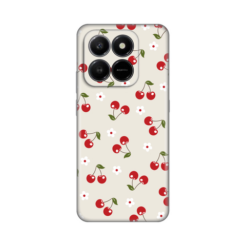 Zastitna silikonska maska (futrola) PRINT - Honor X7d 4G/400 Smart 5G Cherry and Flowers.