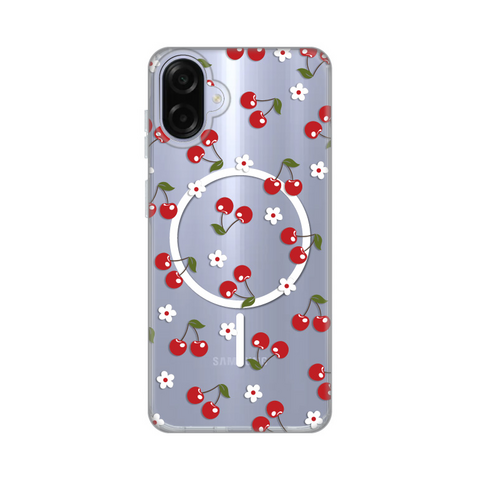 Zastitna maska (futrola) print Magsafe - Samsung A075F Galaxy A07 Cute Cherries.