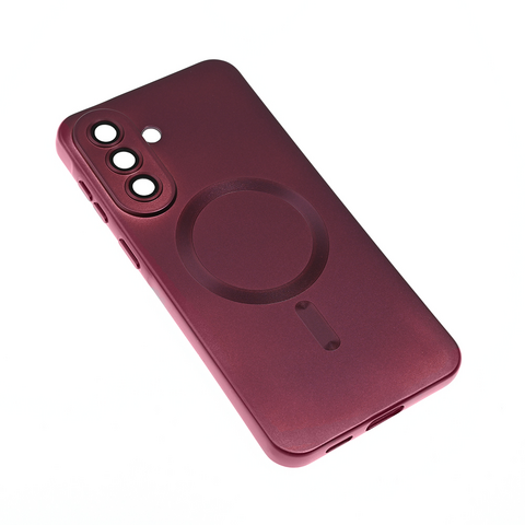 Zastitna maska (futrola) Magsafe Chrome - Samsung A576 Galaxy A57 bordo.