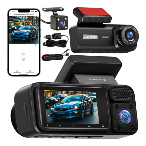 Kamera - Auto DashCam 3u1 JWD 1080P crna.