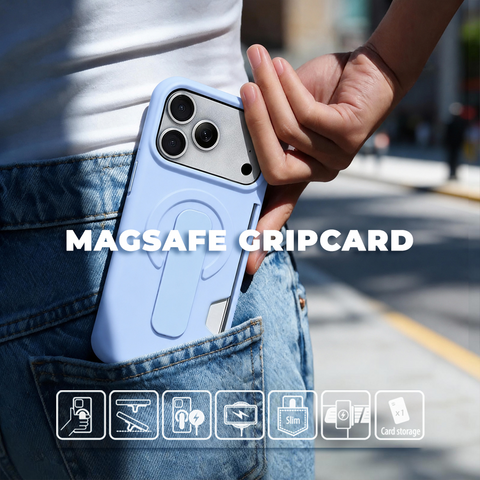 Zastitna maska (futrola) Magsafe GripCard - iPhone 13/14 6.1 crna.
