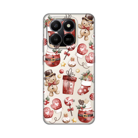 Zastitna ultra tanka (skin) maska / futrola PRINT - Honor X7d 4G/400 Smart 5G Cozy Christmas.