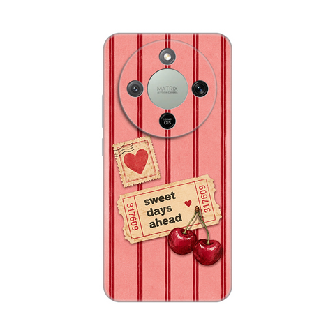 Zastitna ultra tanka (skin) maska / futrola PRINT - Huawei Honor Magic 8 Lite Cherry Ticket.