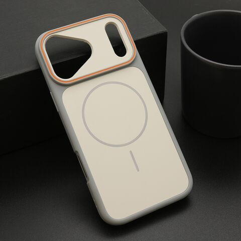 Zastitna maska (futrola) CAMERA LOOK MagSafe - iPhone 17 Pro Max (6.9)/iPhone 18 Pro Max (6.9) siva (MS).