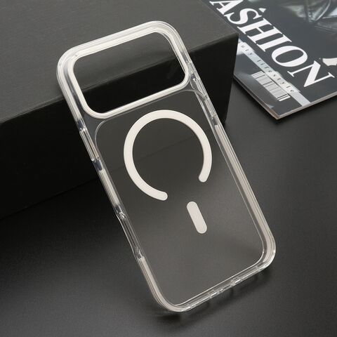 Zastitna maska (futrola) COLOR providna MagSafe - iPhone 17 Pro Max (6.9)/iPhone 18 Pro Max (6.9) bela (MS).