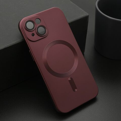 Zastitna maska (futrola) ELEGANT MAGSAFE - iPhone 15 cherry red (MS).