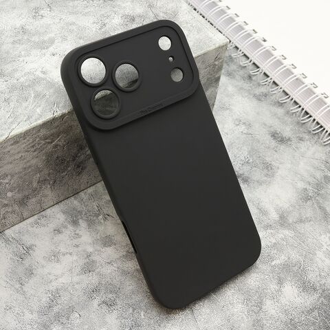Zastitna silikonska maska (futrola) Pro Camera - iPhone 17 Pro Max (6.9)/iPhone 18 Pro Max (6.9) crna (MS).