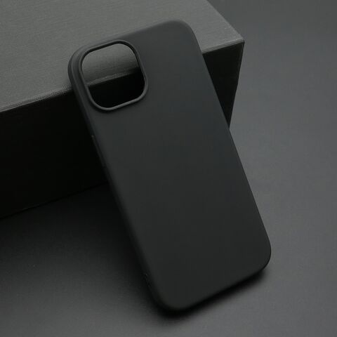Zastitna ultra tanka (skin) maska / futrola KOLOR - iPhone 15 crna (MS).