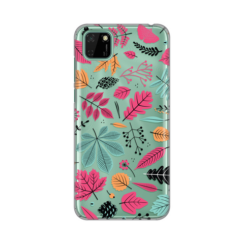 Zastitna ultra tanka (skin) maska / futrola PRINT - Huawei Y5p/Honor 9S Colorful Leaves.