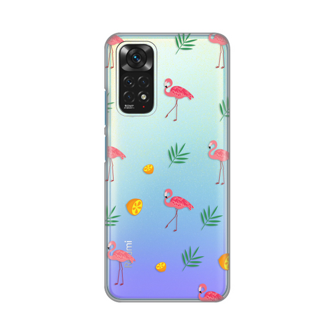 Zastitna ultra tanka (skin) maska / futrola PRINT - Xiaomi Redmi Note 11/Redmi Note 11s Flamingos.