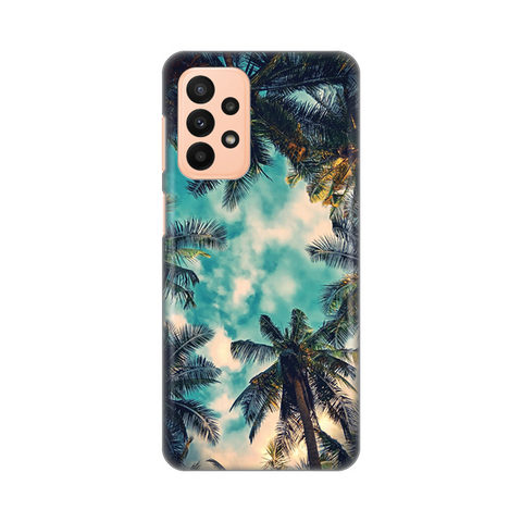 Zastitna ultra tanka (skin) maska / futrola PRINT - Samsung A235 Galaxy A23 Palm tree.