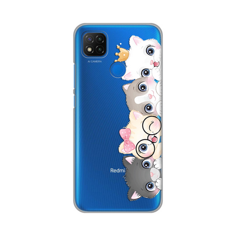 Zastitna ultra tanka (skin) maska / futrola PRINT - Xiaomi Redmi 9C/Redmi 10A Cats.