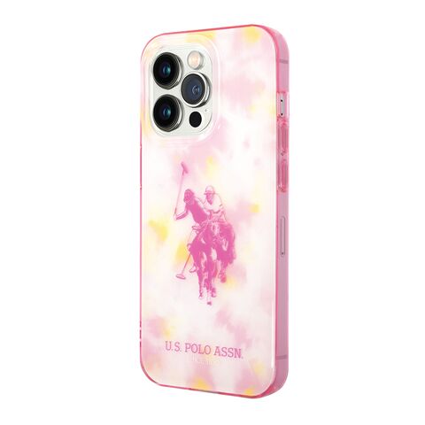 Zastitna maska (futrola) Polo With Tie&Dye Design Horse Logo - Iphone 14 Pro Max pink Full ORG (USHCP14XUTIP) (MS).