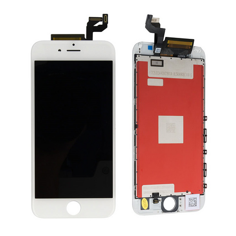 LCD displej (ekran) - Iphone 6S + touchscreen beli (white) High-brightness+High gamut+360pol.