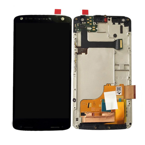 LCD displej (ekran) - Motorola MOTO X FORCE/XT 1580+touch screen crni+frame SPO SH.