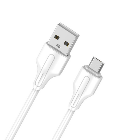 Data kabl LDNIO LS541 2.1A micro USB beli 1m.