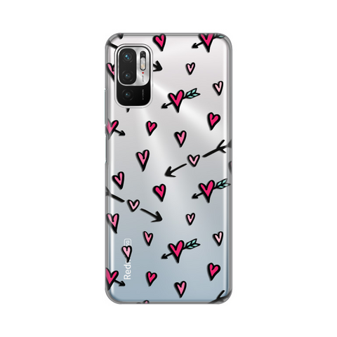 Zastitna ultra tanka (skin) maska / futrola PRINT - Xiaomi Redmi Note 10 5G Heart Pattern.