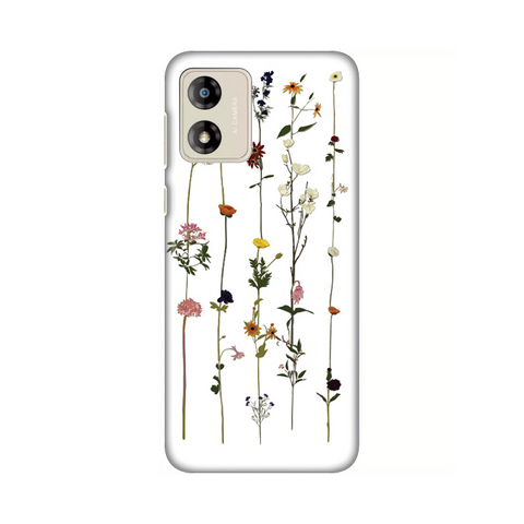 Zastitna ultra tanka (skin) maska / futrola PRINT - Motorola Moto E13 Flower.