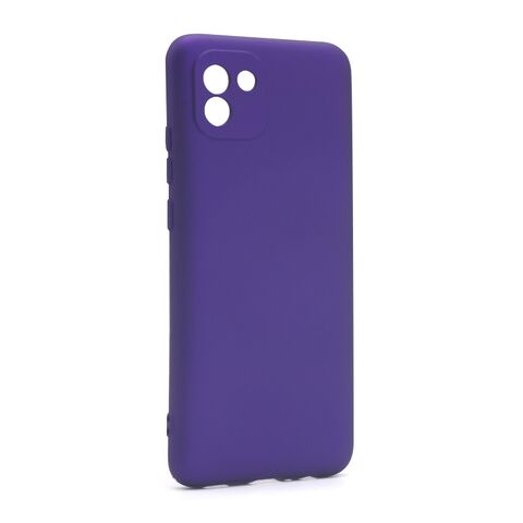 Zastitna maska (futrola) Soft Silicone - Samsung A035 Galaxy A03 ljubicasta (MS).