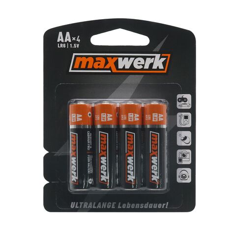 Baterija alkalna AA LR6 1.5v 4/1 Maxwerk (MS).