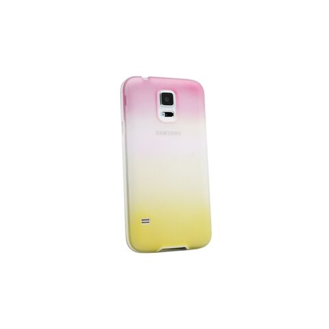 Zastitna maska (futrola) Rainbow - Samsung I9500 roze-zuta.