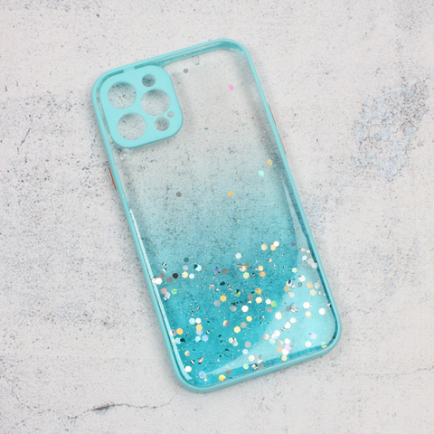 Zastitna maska (futrola) okvir Glitter - iPhone 12 Pro 6.1 mint.