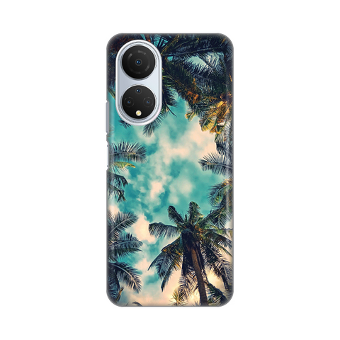 Zastitna ultra tanka (skin) maska / futrola PRINT - Huawei Honor X7 Palm tree.