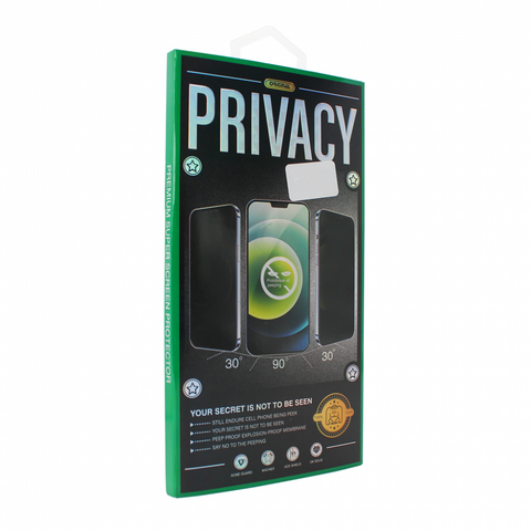 stitno staklo Staklena folija (zastitno kaljeno staklo) za ekran Privacy 2.5D full glue - Samsung Galaxy S22 Plus 5G crni (fingerprint unlock).