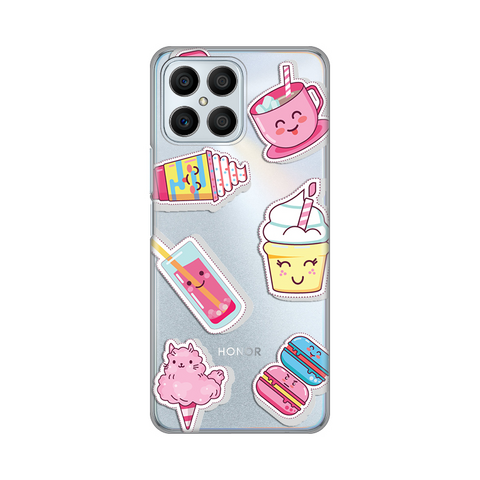 Zastitna ultra tanka (skin) maska / futrola PRINT - Huawei Honor X8 Ice cream.