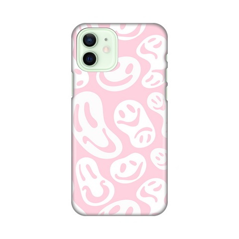 Zastitna silikonska maska (futrola) PRINT - iPhone 12 6.1 Pink Smiles.