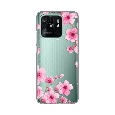 Zastitna ultra tanka (skin) maska / futrola PRINT - Xiaomi Redmi 10C Rose Flowers.